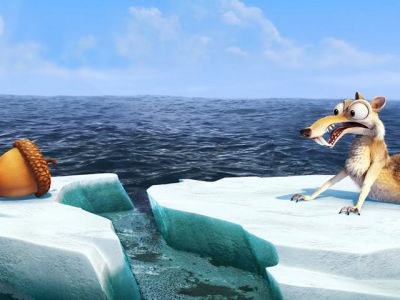 Scrat i żołądź z Epoki Lodowcowej