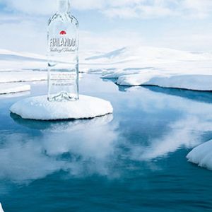 Finlandia Vodka w Lodowym Krajobrazie
