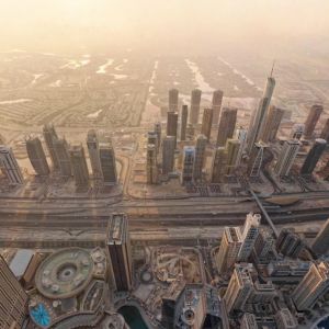 Imponujący Widok Lotniczy Dubaju