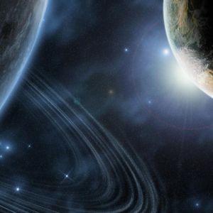 Zachwycająca Scena Kosmiczna z Planetami