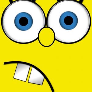 Wyraz SpongeBoba Kanciastego