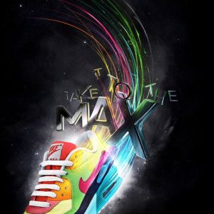 Kolorowy Design Nike Air Max