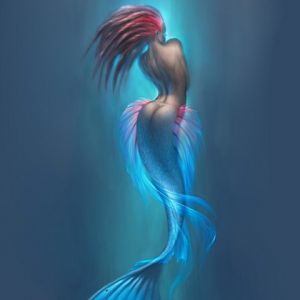 Ilustracja Fantastycznej Syreny