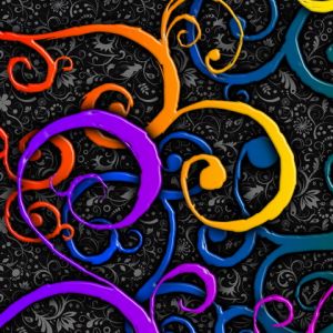 Kolorowe Spirale Abstrakcyjny Wzór