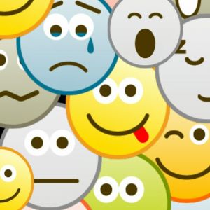 Kolorowe Twarze Emoji