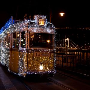 Świąteczny Tramwaj w Budapeszcie