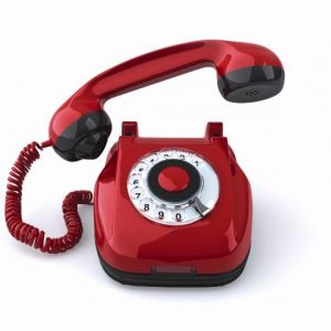 Czerwony Telefon Vintage