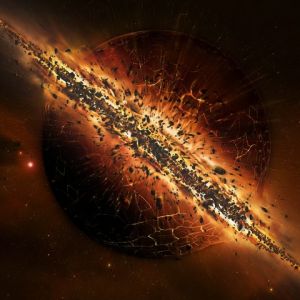 Eksplodująca Planeta w Kosmosie