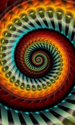 Kolorowy Wzór Spiralny