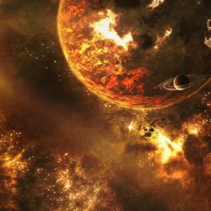 Kosmiczna Eksplozja: Ognista Planeta