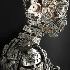 Skomplikowana rzeźba robota