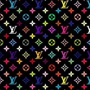 Kolorowy Wzór Louis Vuitton