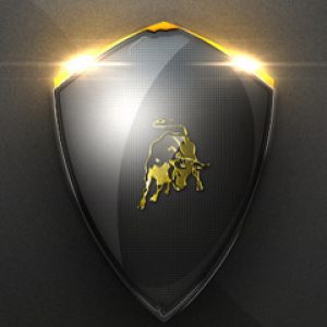 Tło z Logo Lamborghini