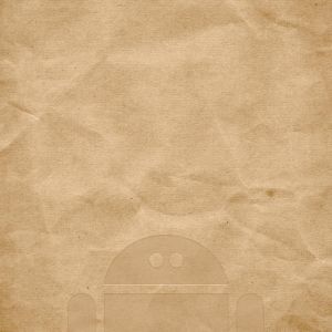Robot Android na Teksturze Papieru