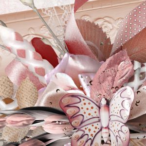 Elegancki Motyl i Kwiatowy Design