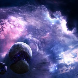 Kosmiczna Nebula i Planety