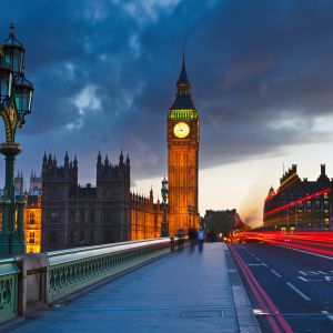 Big Ben o Zmierzchu