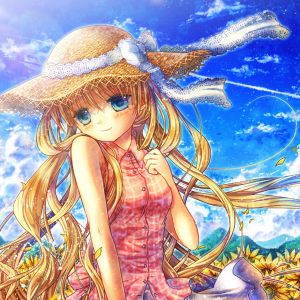 Dziewczyna Anime w Naturze