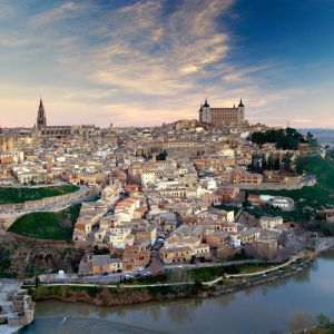 Panorama Toledo o Zachodzie Słońca