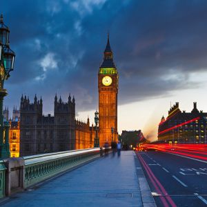 Big Ben o Zmierzchu