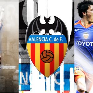 David Villa Valencia CF Tapeta
