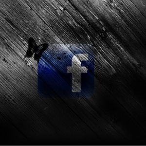 Logo Facebook z Motylem