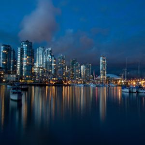 Nocna Panorama Vancouveru