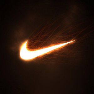 Nike Logo Blask