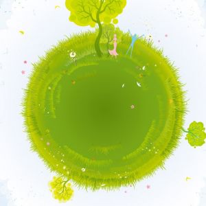 Ilustracja Zielona Planeta