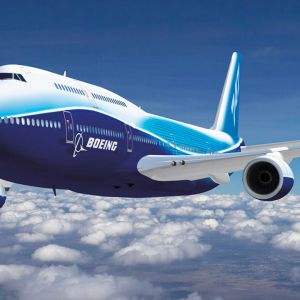 Samolot Boeing w Locie