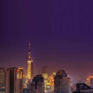Panorama miasta nocą