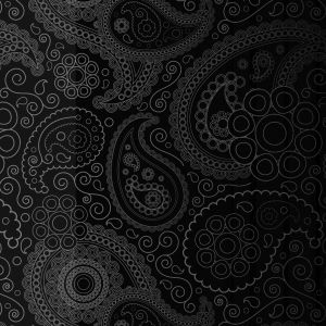 Elegancki Czarny Wzór Paisley