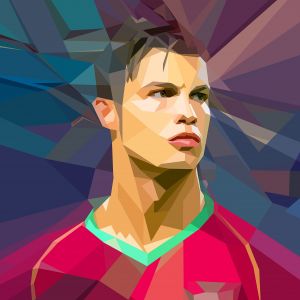 Abstrakcyjna Sztuka Cristiano Ronaldo