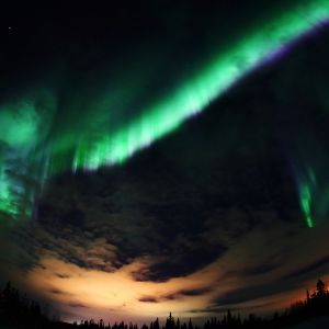 Zorza Polarna Nocne Niebo