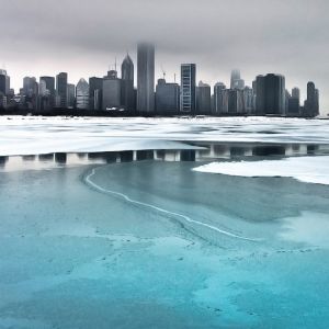 Odbicie Skyline Chicago