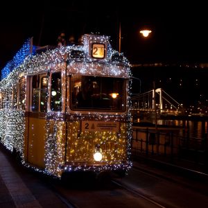 Świąteczny Tramwaj w Budapeszcie
