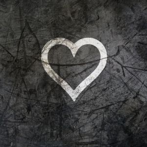 Grunge design serca