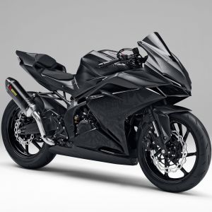 Elegancki Czarny Motocykl