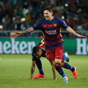 Lionel Messi Świętowanie Gola