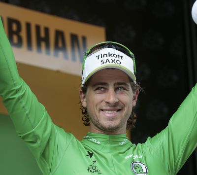 Peter Sagan Świętowanie Zielonej Koszulki