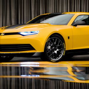 Żółty Samochód Sportowy Chevrolet Camaro