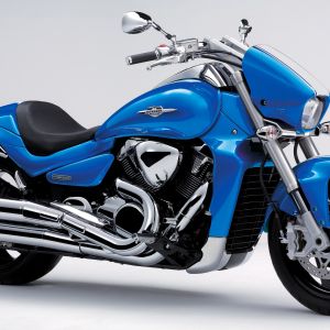 Niebieski Motocykl Cruiser